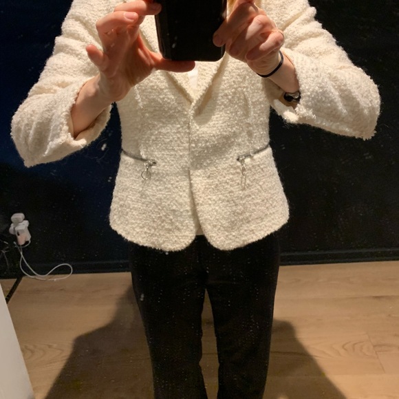 Zara Basic cream jacket size Small - Picture 3 of 4